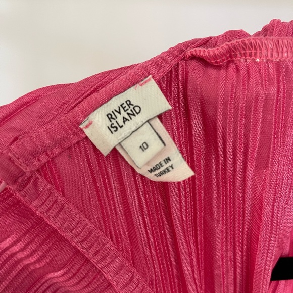 River Island Pink Pleated Blouse - Picture 5 of 5